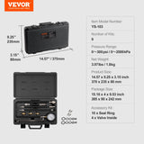 Automotive Repair & Speciality Tools: VEVOR Compression Tester Adapter Kit, 9 Pcs Automotive Engine Cylinder Leak Down Compression Test, Accurate Dual Scale Pressure Gauge 0-300 psi, with Long Reach Hoses and Case for Engine Cylinders