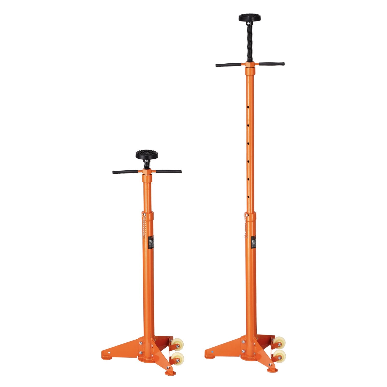 Lifts & Hoists: VEVOR Underhoist Support Stand, 3/4 Ton Capacity Under Hoist Jack Stand, Lifting from 38.4 to 75.4 in, Bearing Mounted Spin Handle, Self-Locking Threaded Screw, Two Wheels, Support Vehicle Components