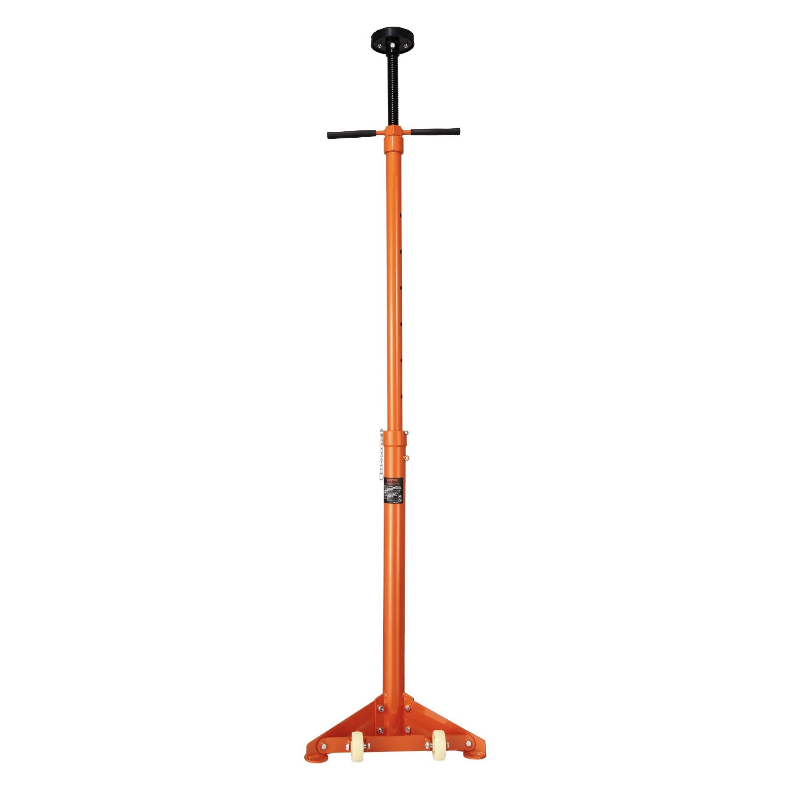 Lifts & Hoists: VEVOR Underhoist Support Stand, 3/4 Ton Capacity Under Hoist Jack Stand, Lifting from 38.4 to 75.4 in, Bearing Mounted Spin Handle, Self-Locking Threaded Screw, Two Wheels, Support Vehicle Components