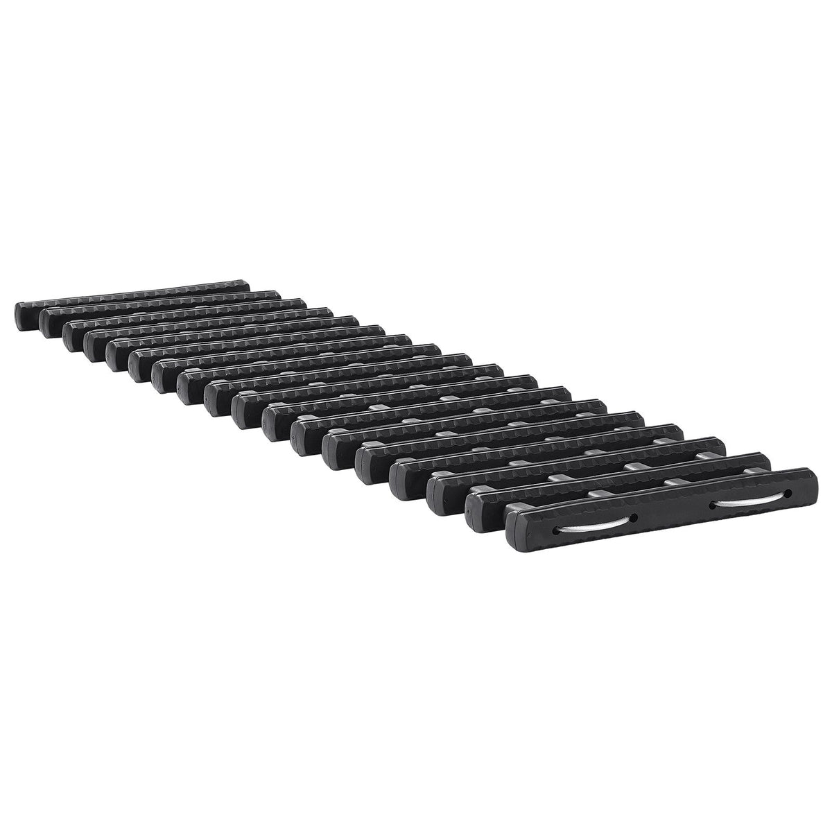 7 TON Traction Boards with TPR Material, Recovery Boards for Off-road Vehicles/Cars/Pickups/SUVs/RVs, Pair Tire Traction Mats on Snow, Sand, Mud and Loose Terrain, Storage Bags, Short, Black