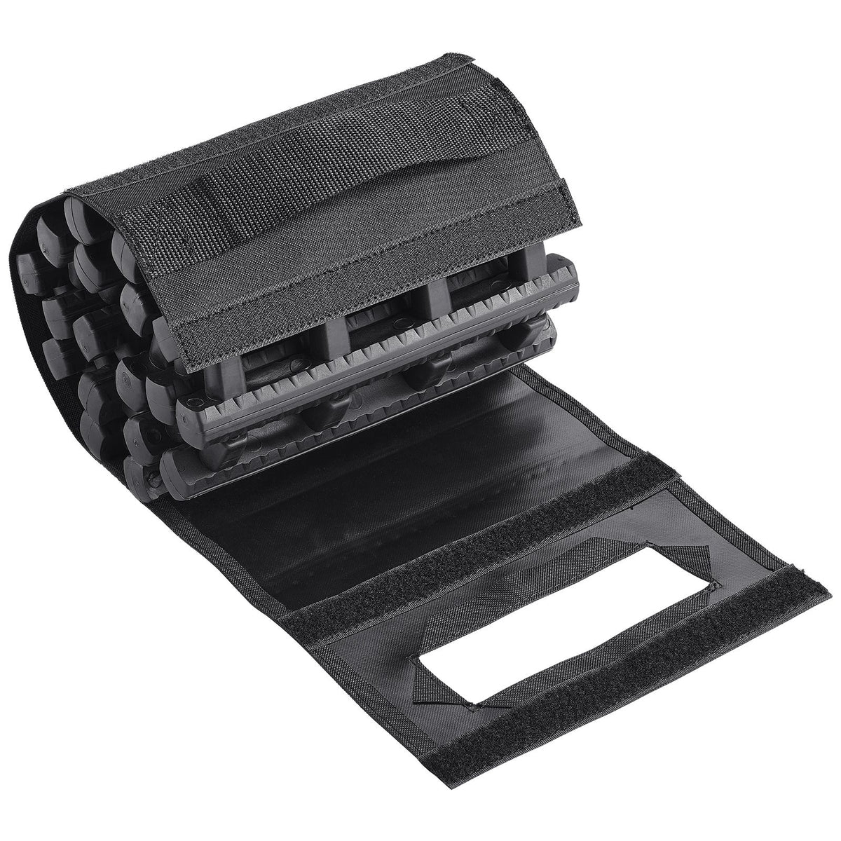 7 TON Traction Boards with TPR Material, Recovery Boards for Off-road Vehicles/Cars/Pickups/SUVs/RVs, Pair Tire Traction Mats on Snow, Sand, Mud and Loose Terrain, Storage Bags, Short, Black