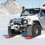 Traffic Control & Parking Tools: VEVOR 2PCS Traction Boards with PP for Mud Snow Sand Storage Bag Short Red