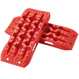 Traffic Control & Parking Tools: VEVOR 2PCS Traction Boards with PP for Mud Snow Sand Storage Bag Short Red