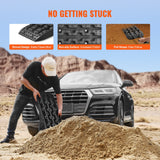 Traffic Control & Parking Tools: VEVOR 2PCS Traction Boards with PP for Mud Snow Sand Storage Bag Short Black