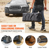 Traffic Control & Parking Tools: VEVOR 2PCS Traction Boards with PP for Mud Snow Sand Storage Bag Short Black