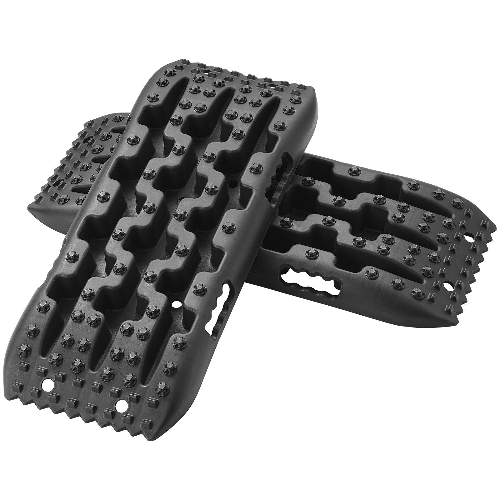 Traffic Control & Parking Tools: VEVOR 2PCS Traction Boards with PP for Mud Snow Sand Storage Bag Short Black