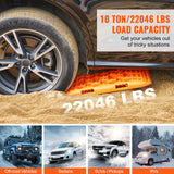 Traffic Control & Parking Tools: VEVOR 2PCS Traction Boards with PP for Mud Snow Sand Storage Bag Short Orange