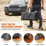 Traffic Control & Parking Tools: VEVOR 2PCS Traction Boards with PP for Mud Snow Sand Storage Bag Short Orange