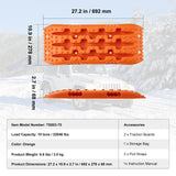 Traffic Control & Parking Tools: VEVOR 2PCS Traction Boards with PP for Mud Snow Sand Storage Bag Short Orange