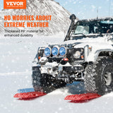 Traffic Control & Parking Tools: VEVOR 2PCS Traction Boards with PP for Mud Snow Sand Storage Bag Long Red