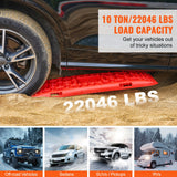 Traffic Control & Parking Tools: VEVOR 2PCS Traction Boards with PP for Mud Snow Sand Storage Bag Long Red