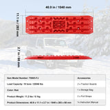 Traffic Control & Parking Tools: VEVOR 2PCS Traction Boards with PP for Mud Snow Sand Storage Bag Long Red