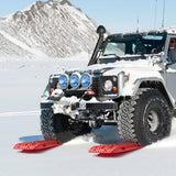 Traffic Control & Parking Tools: VEVOR 2PCS Traction Boards with PP for Mud Snow Sand Storage Bag Long Red