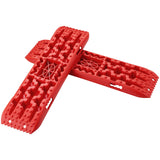 Traffic Control & Parking Tools: VEVOR 2PCS Traction Boards with PP for Mud Snow Sand Storage Bag Long Red