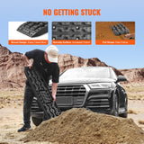 Traffic Control & Parking Tools: VEVOR 2PCS Traction Boards with PP for Mud Snow Sand Storage Bag Long Black