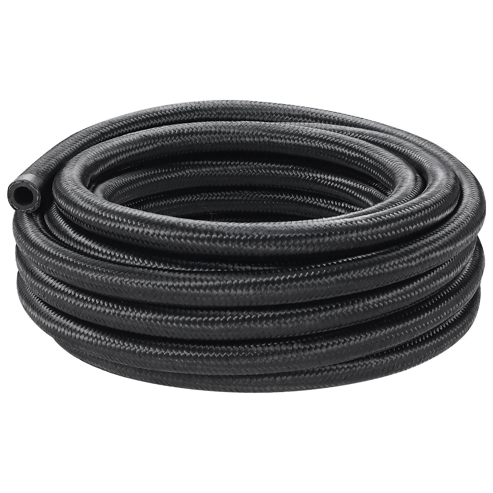 Fuel & Exhaust: VEVOR 8AN Fuel Line Kit, 6.1 m Fuel Hose Kit, 1.0 cm Nylon Stainless Steel Braided Fuel Line Oil/Gas/Diesel Hose End Fitting Kit, with 12 PCS Swivel Fitting Adapter Kit, Black