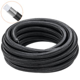 Fuel & Exhaust: VEVOR 6AN Fuel Line Kit, 7.62 m Fuel Hose Kit, Nylon Stainless Steel Braided PTFE Fuel Line Kit, E85/Oil/Gas/Diesel Hose End Fitting Kit, with 15 PCS Swivel Fitting Adapter Kit, Black