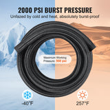 Portable Fans: VEVOR 10AN Fuel Line Kit, 3.05 m Fuel Hose Kit, 1.4 cm Nylon Stainless Steel Braided Fuel Line Oil/Gas/Diesel Hose End Fitting Kit, with 7 PCS Swivel Fitting Adapter Kit, Black