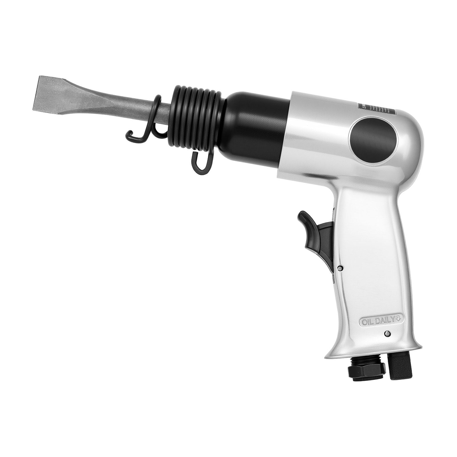 Power Drills & Accessories: VEVOR Air Hammer, 4500BPM Pneumatic Hammer with 40mm Stroke & 4PCS Chisels Round Shank, Lightweight & Compact Air Chisel Pneumatic Shovel Tool for Cutting Punching Scraping