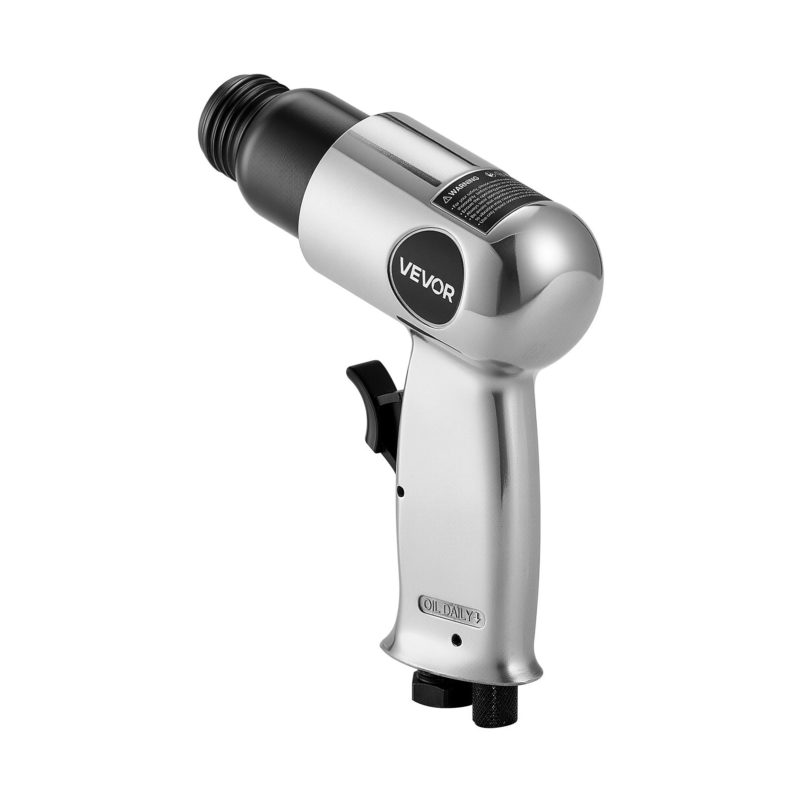 Power Drills & Accessories: VEVOR Air Hammer, 4500BPM Pneumatic Hammer with 40mm Stroke & 4PCS Chisels Round Shank, Lightweight & Compact Air Chisel Pneumatic Shovel Tool for Cutting Punching Scraping