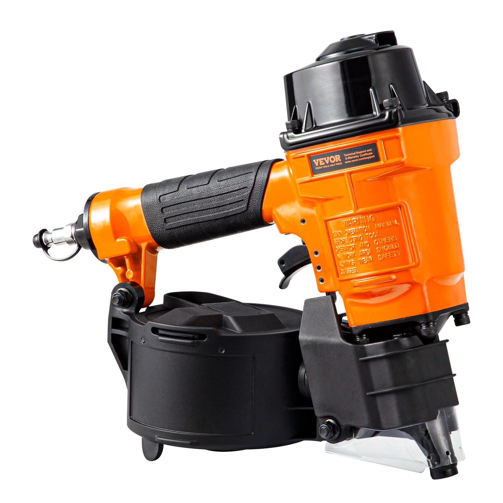 Nailers & Staplers: VEVOR MCN55 Coil Siding Nailer 27mm to 57mm 15 Degree Pneumatic Nail Gun