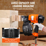 Nailers & Staplers: VEVOR MCN55 Coil Siding Nailer 27mm to 57mm 15 Degree Pneumatic Nail Gun