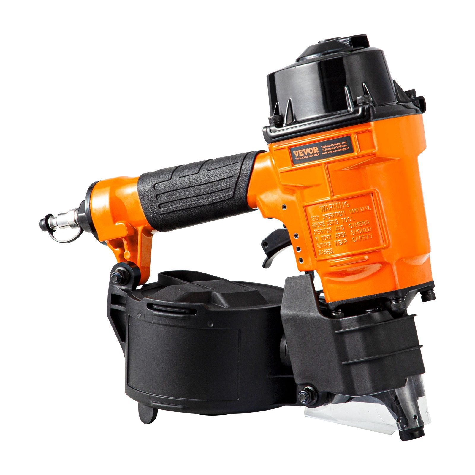 Nailers & Staplers: VEVOR MCN55 Coil Siding Nailer 27mm to 57mm 15 Degree Pneumatic Nail Gun