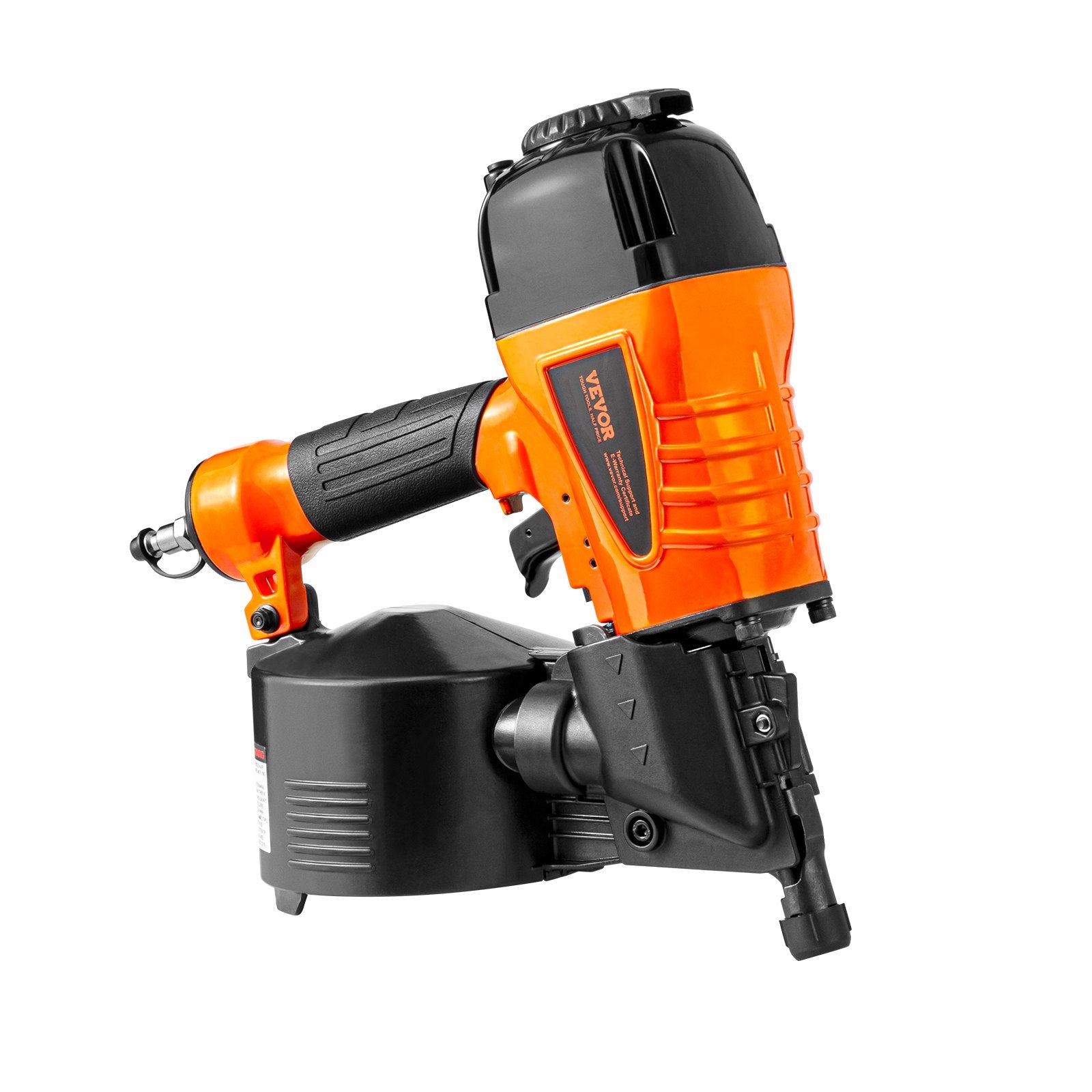 Nailers & Staplers: VEVOR CN65 Coil Siding Nailer 32mm to 63mm 15 Degree Pneumatic Nail Gun