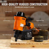 Nailers & Staplers: VEVOR MCN70 Coil Siding Nailer 45mm to 70mm 15 Degree Pneumatic Nail Gun