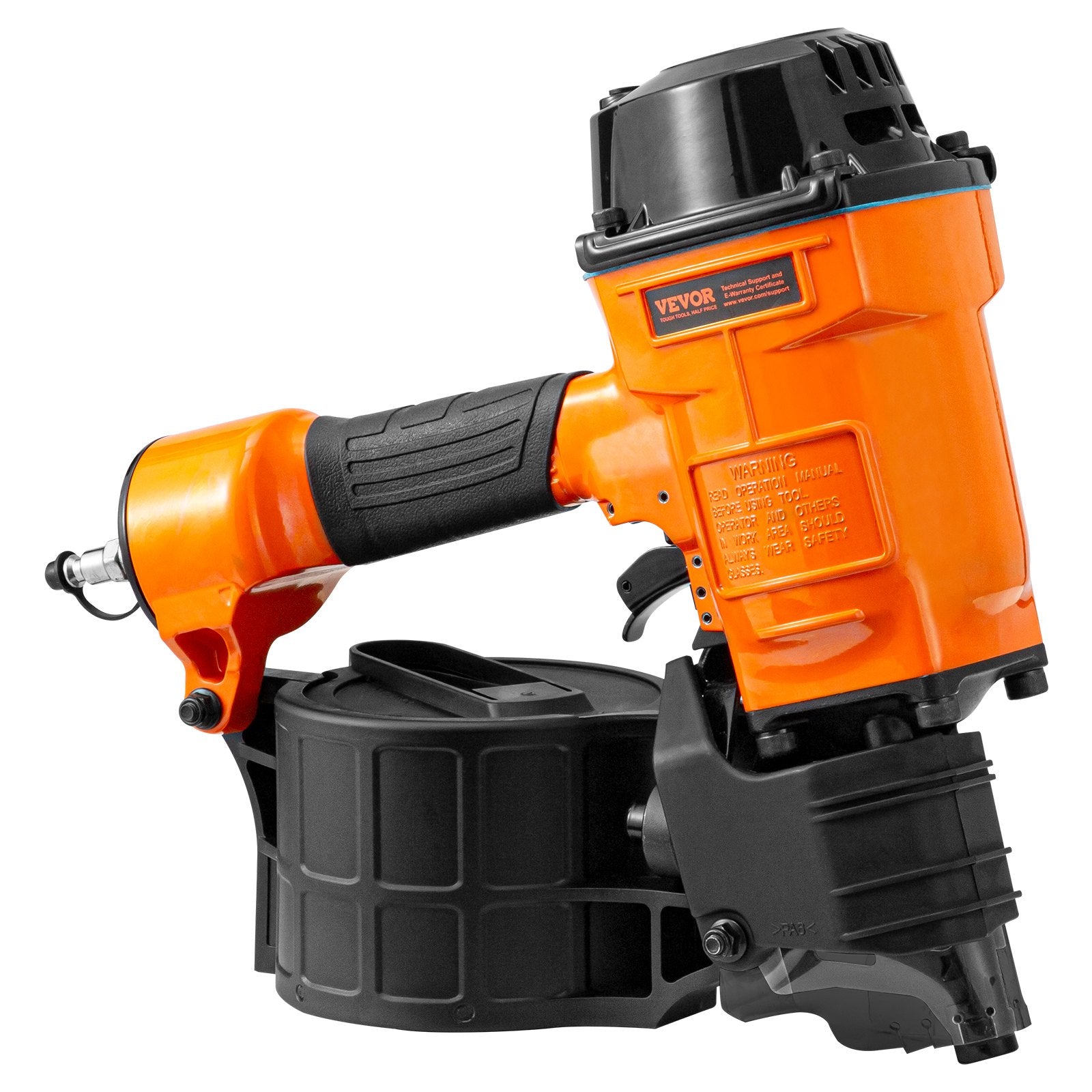 Nailers & Staplers: VEVOR MCN70 Coil Siding Nailer 45mm to 70mm 15 Degree Pneumatic Nail Gun