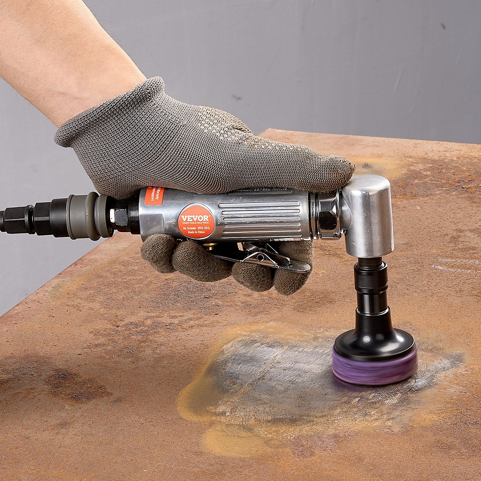 Desktops & Accessories: VEVOR Air Angle Die Grinder, 1/4" Right Angle Die Grinder (20000RPM), Heavy Duty 90-Degree Angled Air Powered, 24PCS Discs for Grinding, Polishing, Deburring, Rust Removal