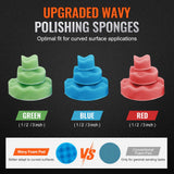 Sanding Accessories: VEVOR 58PCS Air Sander Kit 1/2/3in Random Orbital Air Sander Polisher 15000r/min