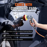 Sanding Accessories: VEVOR 58PCS Air Sander Kit 1/2/3in Random Orbital Air Sander Polisher 15000r/min