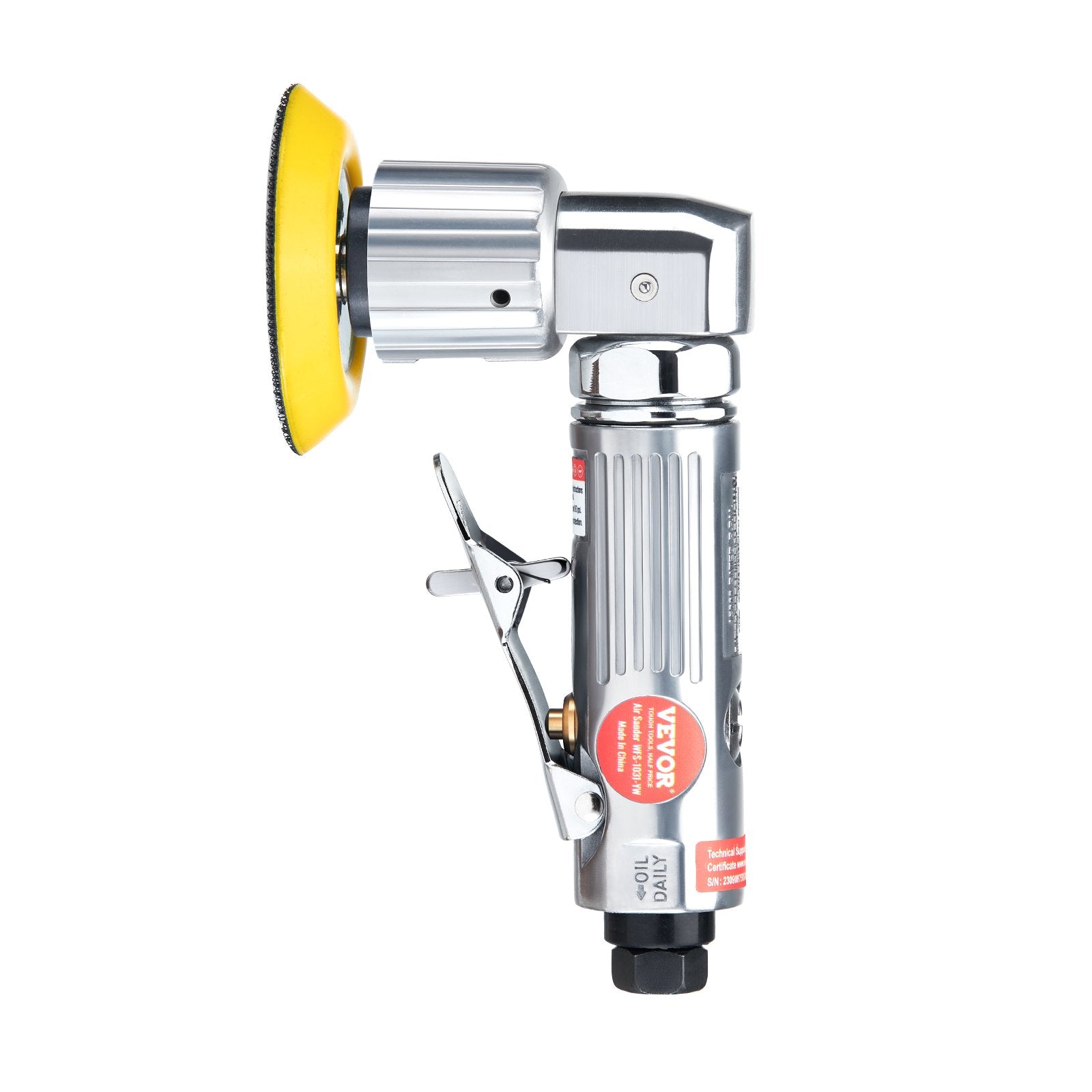 Sanding Accessories: VEVOR 58PCS Air Sander Kit 1/2/3in Random Orbital Air Sander Polisher 15000r/min