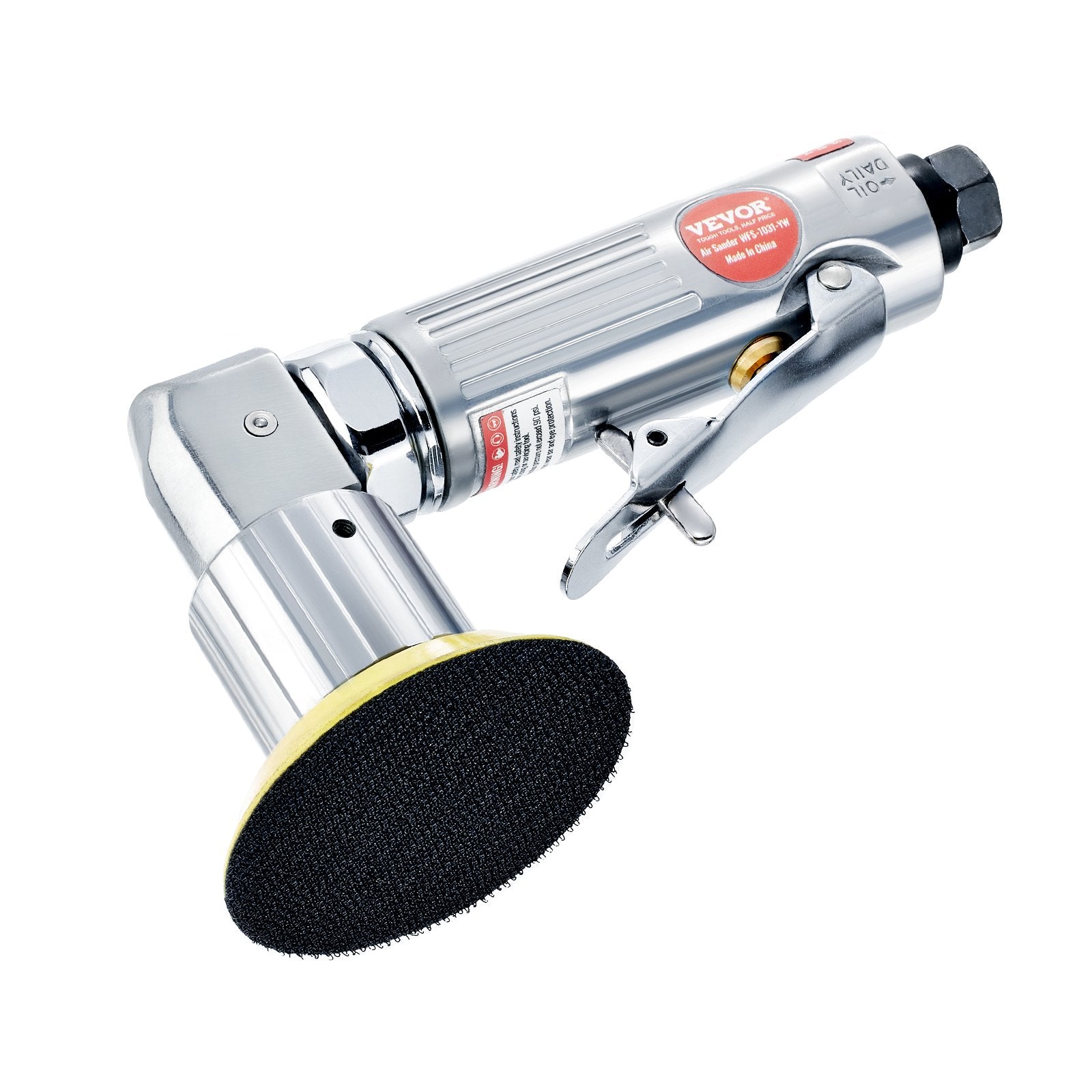 Sanding Accessories: VEVOR 58PCS Air Sander Kit 1/2/3in Random Orbital Air Sander Polisher 15000r/min