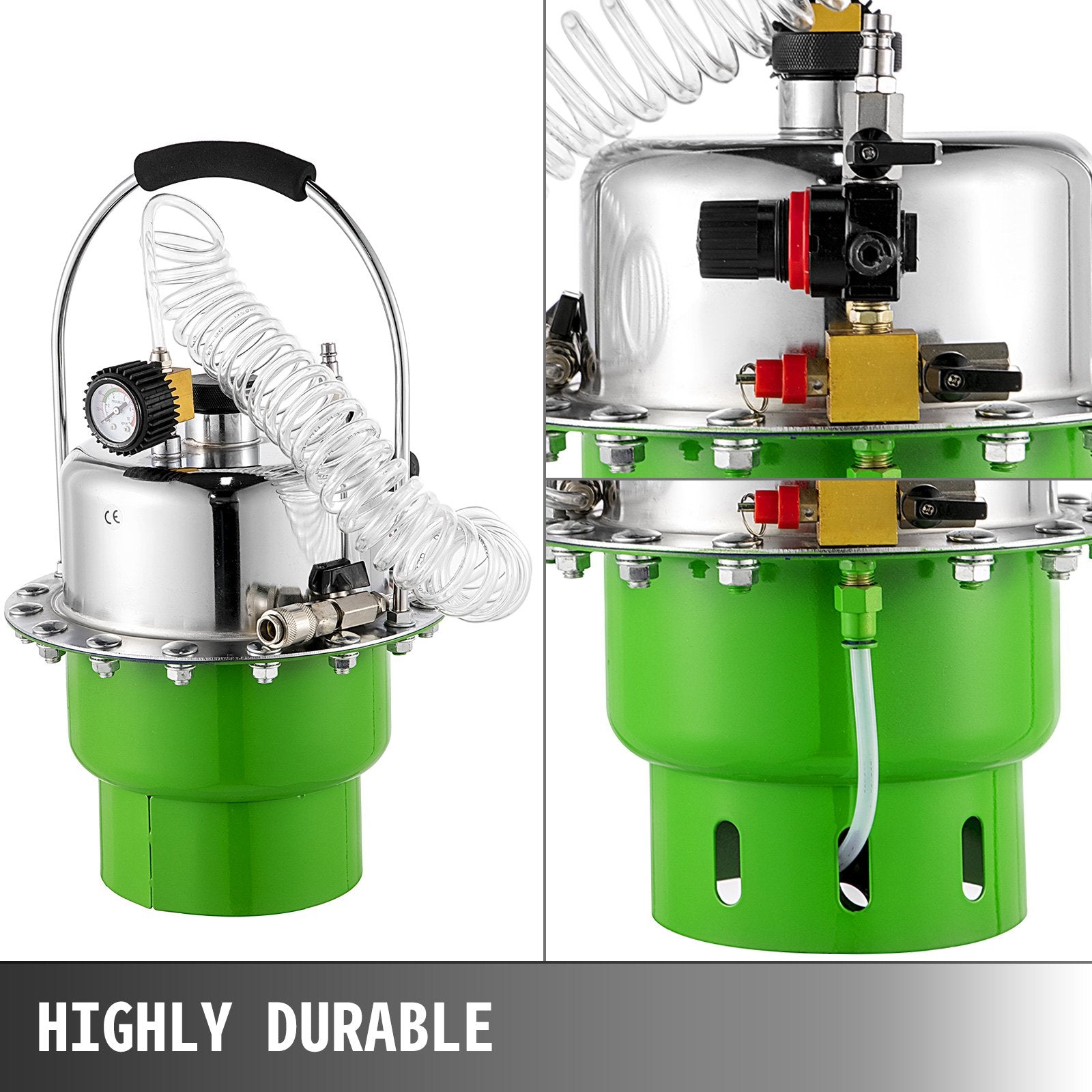 Automotive Repair & Speciality Tools: VEVOR Pneumatic Air Pressure Bleeder, Brake Pressure Bleeding Tool Portable Brake and Clutch Bleeder Valve System Kit Garage Workshop Mechanics Brake Oil and Fluid Extractor Bleeder Tool