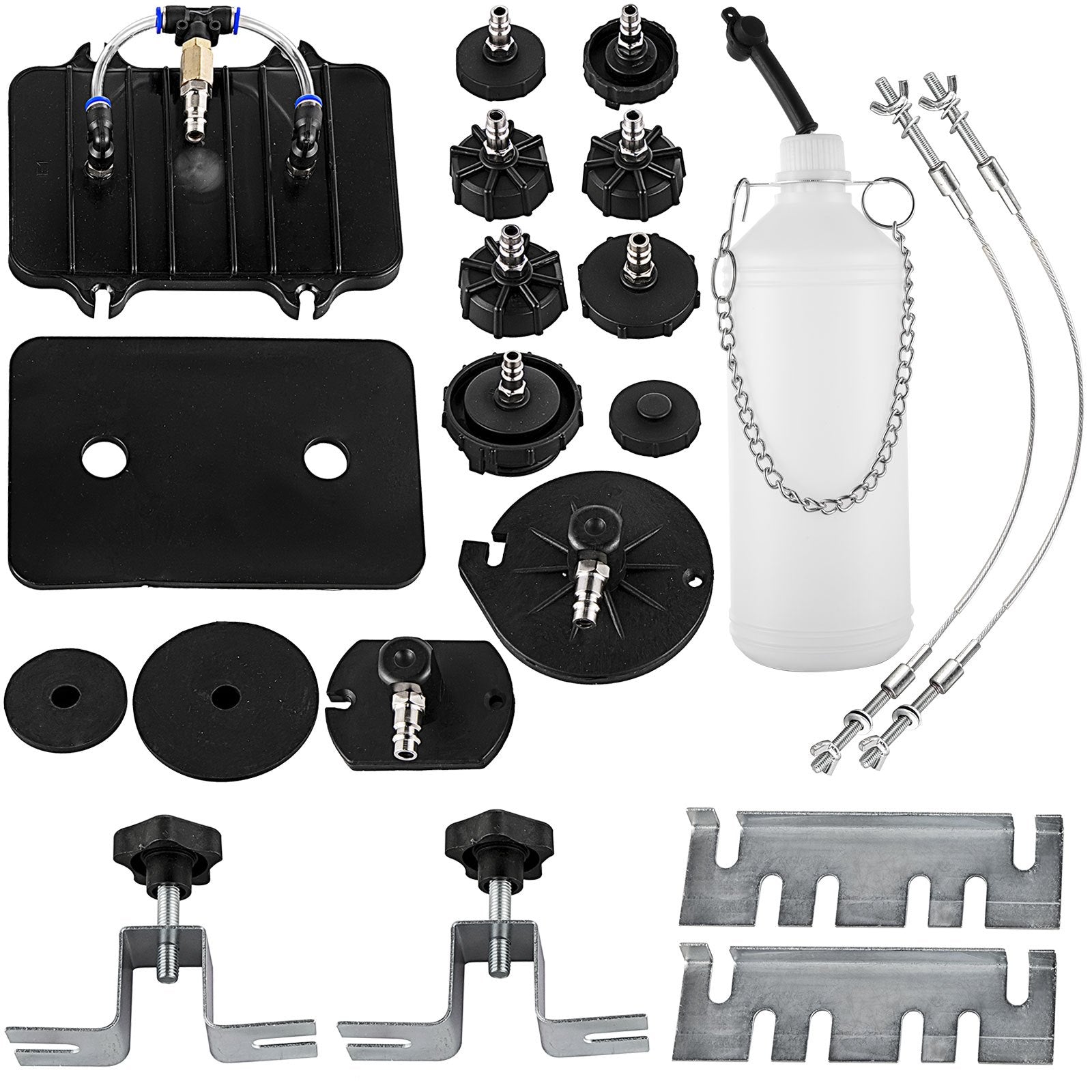 Automotive Repair & Speciality Tools: VEVOR Pneumatic Air Pressure Bleeder, Brake Pressure Bleeding Tool Portable Brake and Clutch Bleeder Valve System Kit Garage Workshop Mechanics Brake Oil and Fluid Extractor Bleeder Tool