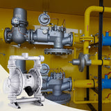 Air Pumps: VEVOR Air Operated Double Diaphragm Pump, 44GPM, Max 115PSI Air Waste Oil Pneumatic Transfer Pump with 2 Extra Diaphragms, 3.8cm Inlet & Outlet Aluminum Alloy Diaphragm Pump for Diesel Grease Oil