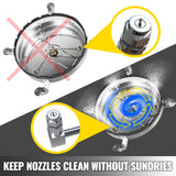 Gardening Tools: VEVOR Surface Cleaner 20 inch Flat Surface Cleaner for Pressure Washer 4000psi Pressure with 3/8 Quick Connector Surface Cleaner W/ Casters 10.5GPM Stainless Steel Rotating Rod & 3 Nozzle for Patio