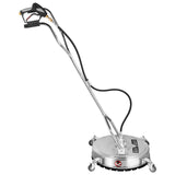 Gardening Tools: VEVOR Surface Cleaner 20 inch Flat Surface Cleaner for Pressure Washer 4000psi Pressure with 3/8 Quick Connector Surface Cleaner W/ Casters 10.5GPM Stainless Steel Rotating Rod & 3 Nozzle for Patio