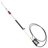 Automotive Repair & Speciality Tools: VEVOR Telescoping Pressure Washer Wand, 20 ft 5-Section Length Adjustable, Max. 4000 PSI Fit for 3/8'' Quick Connection, 5 Spray Nozzles, Belt, for Roof, Fence, Gutter, Silver