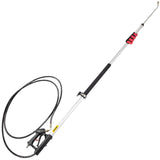 Automotive Repair & Speciality Tools: VEVOR Telescoping Pressure Washer Wand, 20 ft 5-Section Length Adjustable, Max. 4000 PSI Fit for 3/8'' Quick Connection, 5 Spray Nozzles, Belt, for Roof, Fence, Gutter, Silver