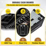 Basketball & Basketball Accessories: VEVOR Cash Register Drawer, 16" 12 V, for POS System with 5 Bill 6 Coin Cash Tray, Removable Coin Compartment & 2 Keys Included, RJ11/RJ12 Cable for Supermarket, Bar, Coffee Shop, Restaurant