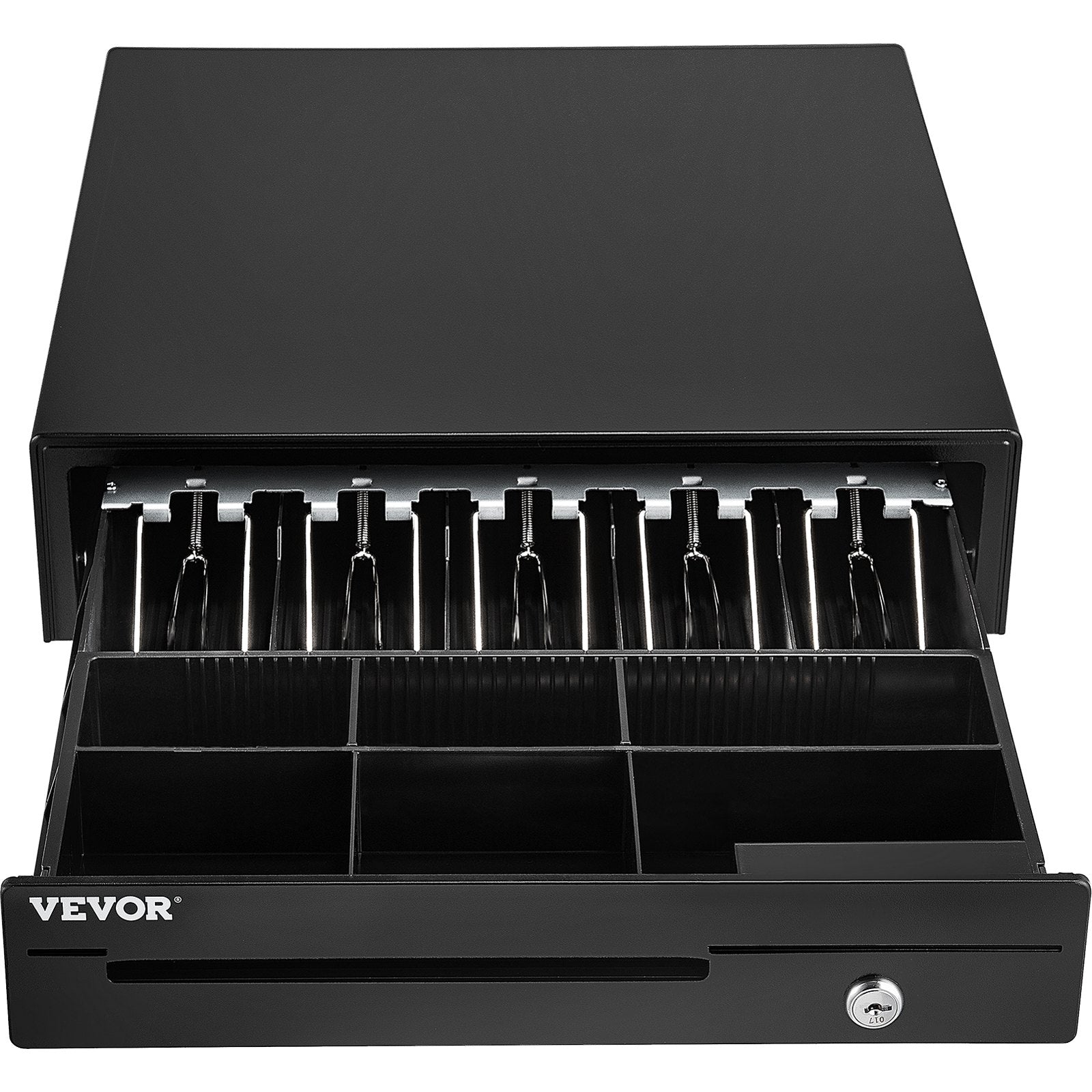Cash Register Drawer, 16" 12 V, for POS System with 5 Bill 6 Coin Cash Tray, Removable Coin Compartment & 2 Keys Included, RJ11/RJ12 Cable for Supermarket, Bar, Coffee Shop, Restaurant