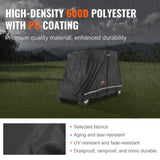 Traffic Control & Parking Tools: VEVOR 4 Passenger Golf Cart Cover, 600D Polyester Full Cover, Universal Fits for Most Brand Club Car Covers, Waterproof, Sunproof, and Dustproof Outdoor Golf Cart Cover with Three Zipper Doors, Black