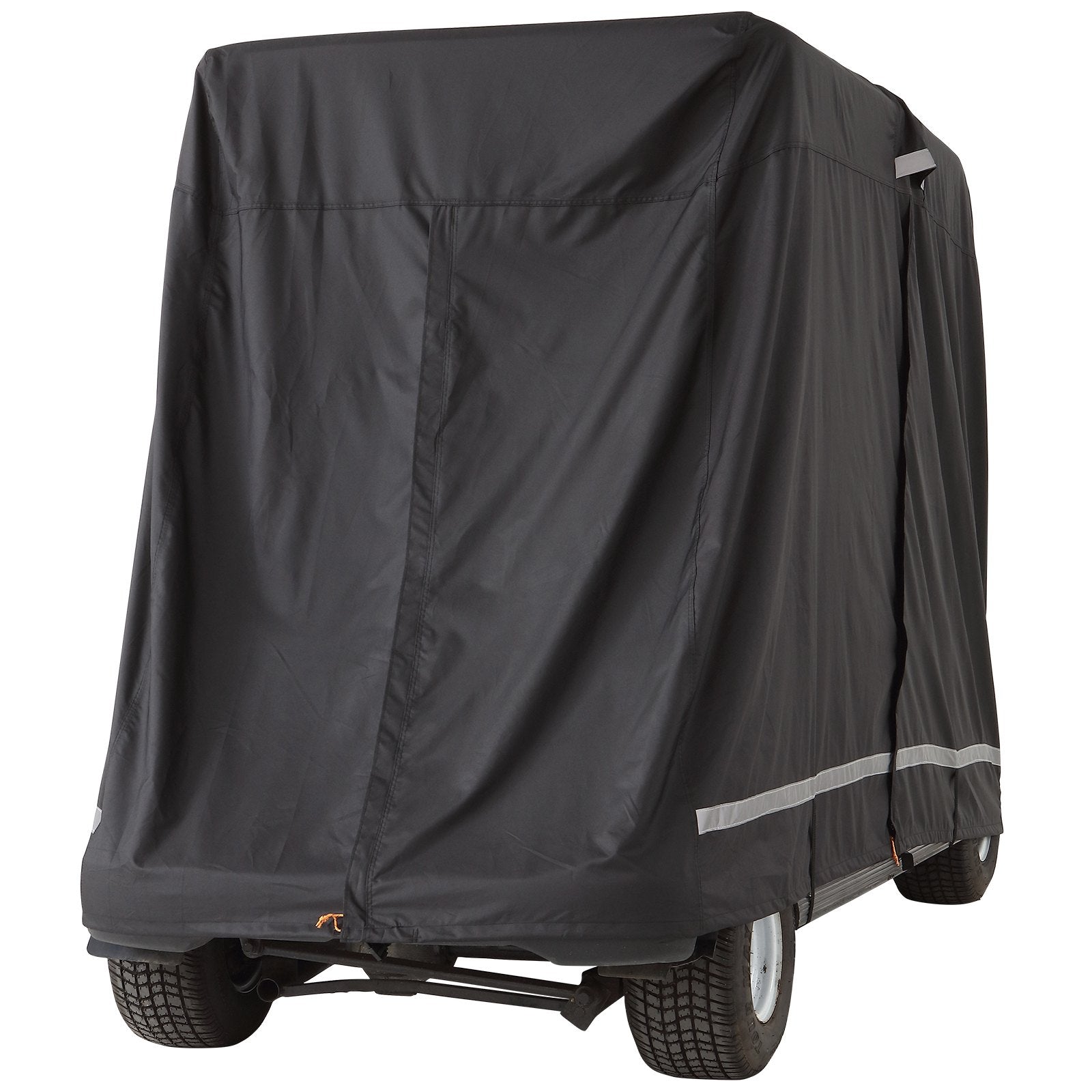 Traffic Control & Parking Tools: VEVOR 4 Passenger Golf Cart Cover, 600D Polyester Full Cover, Universal Fits for Most Brand Club Car Covers, Waterproof, Sunproof, and Dustproof Outdoor Golf Cart Cover with Three Zipper Doors, Black