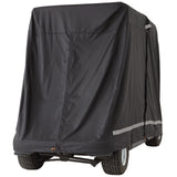 Traffic Control & Parking Tools: VEVOR 4 Passenger Golf Cart Cover, 600D Polyester Full Cover, Universal Fits for Most Brand Club Car Covers, Waterproof, Sunproof, and Dustproof Outdoor Golf Cart Cover with Three Zipper Doors, Black