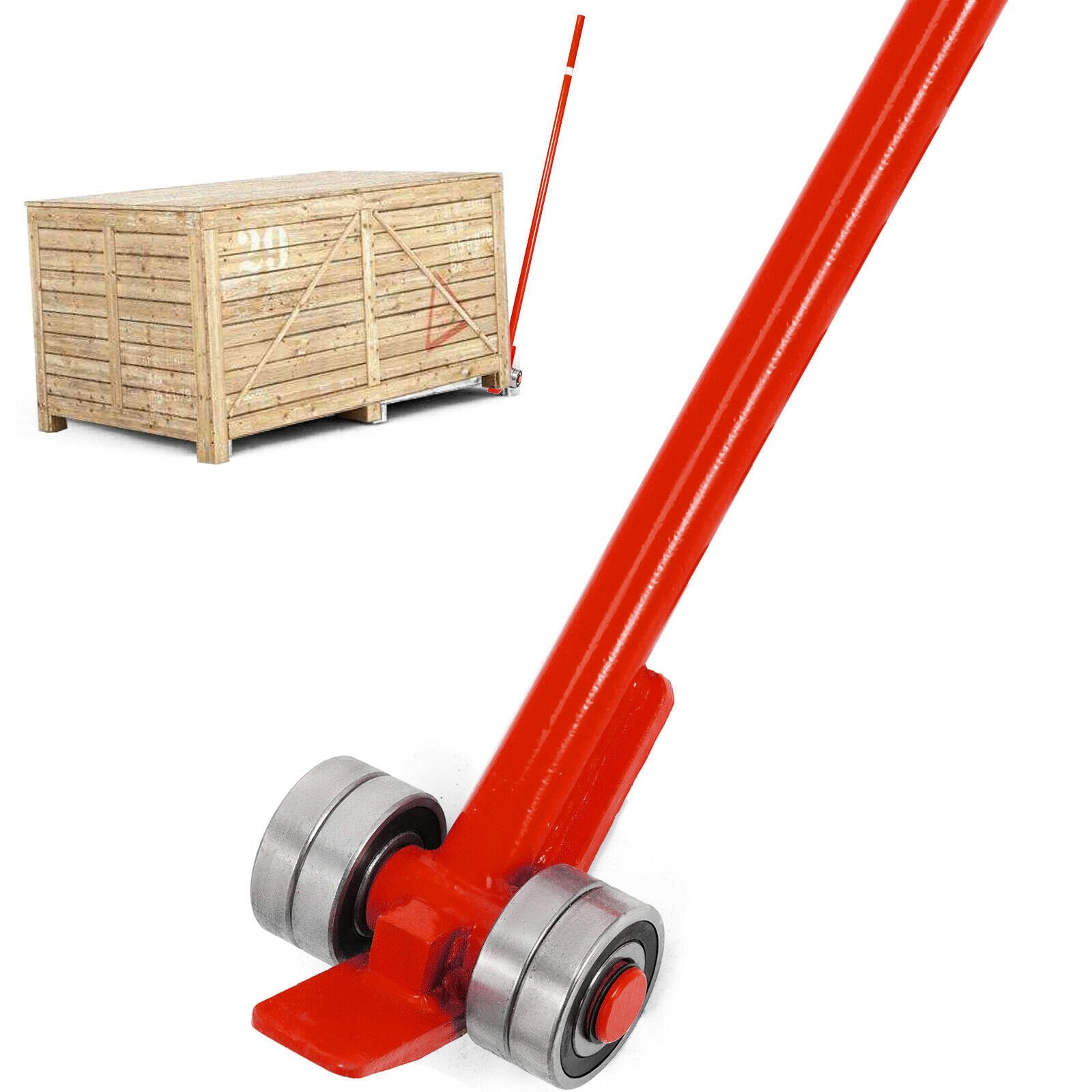 Fence & Gate Accessories: VEVOR Prylever Bar 3T Capacity Steel Pry Lever Bar Heavy Duty with Wheels Prylever with 1.8 m Length Handle