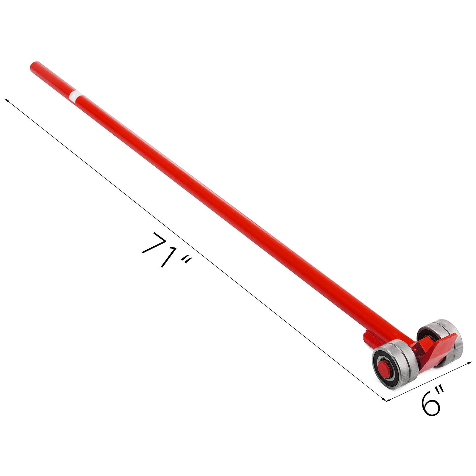 Fence & Gate Accessories: VEVOR Prylever Bar 3T Capacity Steel Pry Lever Bar Heavy Duty with Wheels Prylever with 1.8 m Length Handle