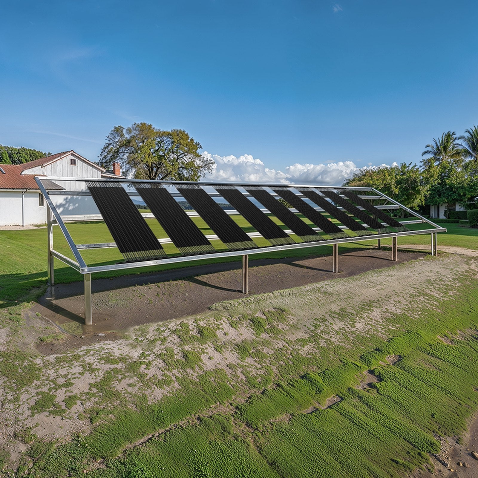 Fountain & Ponds Accessories: VEVOR Solar Pool Heater 1235 x 3100mm Aboveground & Inground Pool Heating System